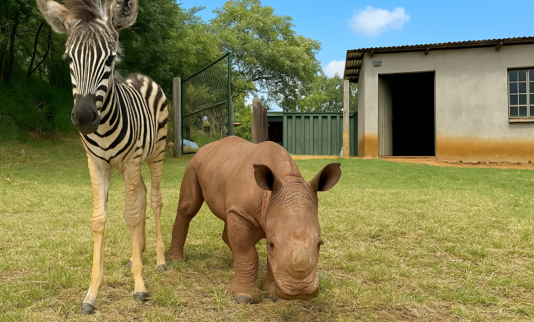 Pozostały bez mamy, mały nosorożec płakał, dopóki pod swoją opiekę nie wzięła go mała zebra… Pozostały bez mamy, mały nosorożec płakał, dopóki pod swoją opiekę nie wzięła go mała zebra…