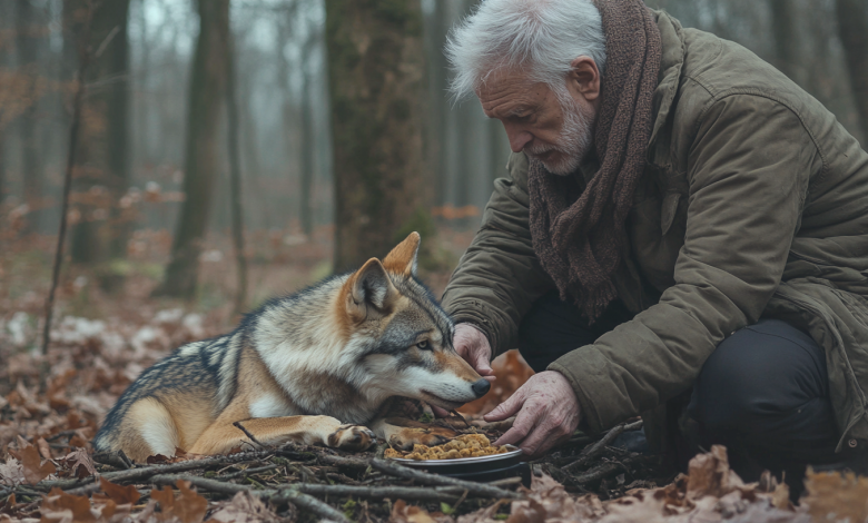 Мężczyzna pomógł wilczkowi i jego rannej mamie, wykarmił ich, a oni wkrótce mu się odwdzięczyli… Мężczyzna pomógł wilczkowi i jego rannej mamie, wykarmił ich, a oni wkrótce mu się odwdzięczyli…