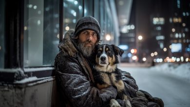 Tamtego wieczoru po prostu nakarmiłam bezdomnego mężczyznę i jego psa, a miesiąc później szef wezwał mnie i powiedział: «Nie masz pojęcia, co zrobiłaś»…