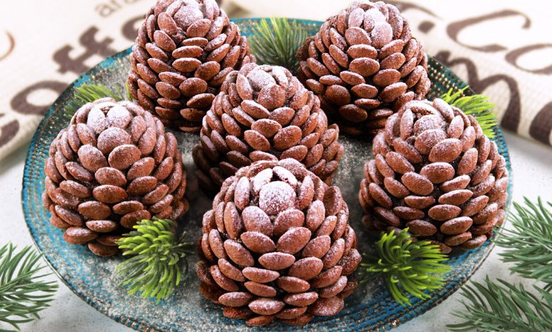 Ciasteczka „Szyszki”. Piękny świąteczny deser. Łatwe do przygotowania i efektowne