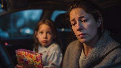 Nauczycielka wezwała mnie do szkoły i milcząco podała rysunek mojej 7-letniej córki. Spojrzałam i zbladłam. Na obrazku była nasza rodzina i napis: “Tata mówi mamie…”.