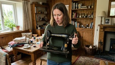 Babcia zostawiła dom sąsiadce, a mnie — tylko starą maszynę do szycia. Ale pod nią znalazłam klucz i notatkę