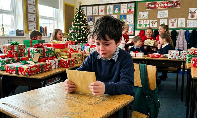 Wyśmiała kolegę z klasy za to, że przyszedł bez prezentu — dopóki nie przeczytała jego listu do Świętego Mikołaja