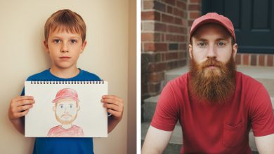 Syn przez pół roku rysował jednego i tego samego nieznajomego. Pewnego ranka ten zapukał do naszych drzwi