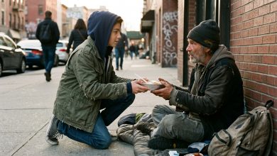 Właściciel restauracji skarcił dwunastoletniego syna za to, że nakarmił bezdomnego. Chłopiec dał ojcu lekcję na całe życie