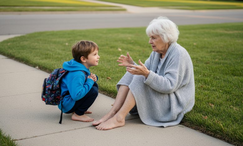 Byłem nastolatkiem, który zawsze odprowadzał do domu zagubioną staruszkę — aż pewnego dnia pojawił się jej syn
