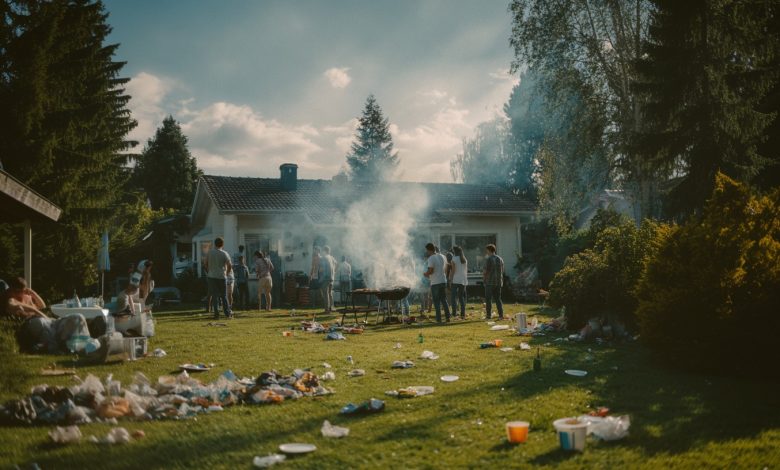 Sąsiad zorganizował imprezę na moim podwórku, podczas gdy byłam w delegacji, ale karma dopadła go szybciej, niż zdążył tego pożałować…