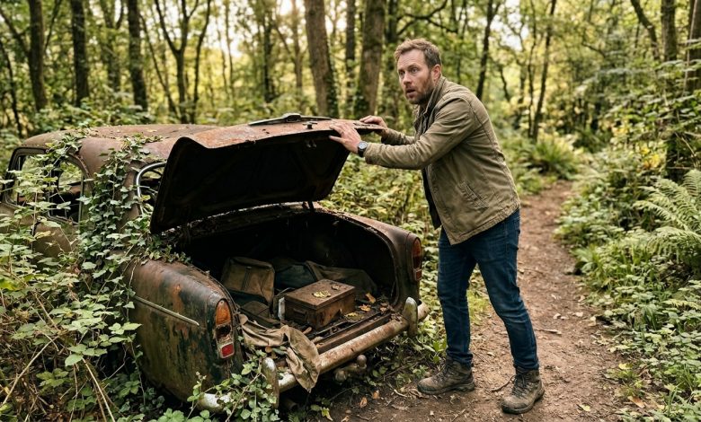 Znalazłem porzucony samochód w lesie. Gdy otworzyłem bagażnik — zamarłem z wrażenia