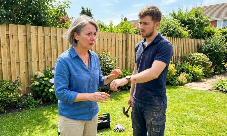 Nieznajomy naprawił jej płot za sto dolarów — potem zauważyła znamię na jego nadgarstku