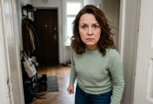 Sąsiadka z dołu zapukała do moich drzwi i powiedziała: „Kiedy pani chodzi, mój sufit się trzęsie. W ogóle widziała się pani w lustrze?” Stałam w drzwiach i nie wiedziałam, co odpowiedzieć na to upokorzenie. Tak, mam nadwagę. Wiem o tym. Żyję z tym każdego dnia. Ale to moje mieszkanie. Moje życie. Stała i czekała na odpowiedź. I wtedy skończyło się dwadzieścia lat milczenia i rzuciłam się na nią słowami…