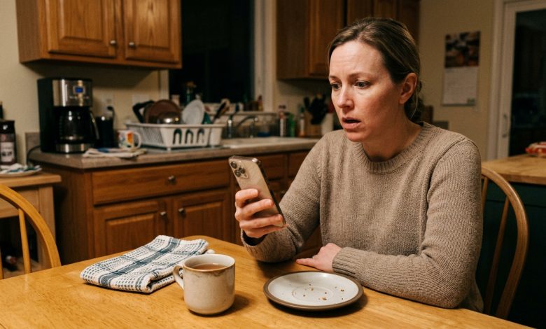 W sobotę miał “wezwisko do pracy” i wyszedł tylko na godzinę. Tego wieczoru kelnerka napisała do mnie na mediach społecznościowych: “Nie chcę się wtrącać, ale twój mąż zostawił coś na stole.”