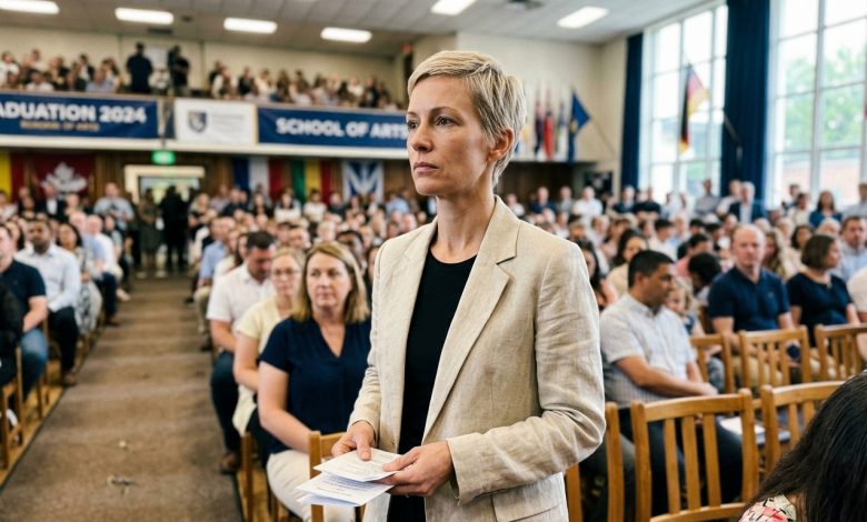 Na uroczystość zakończenia szkoły mojej córki jej ojciec przyszedł z nową żoną i usiadł w pierwszym rzędzie — przez osiem lat milczałam dla dobra dziecka — ale kiedy wstał, żeby wygłosić przemówienie o „naszej rodzinie”, mój świat się zawalił.